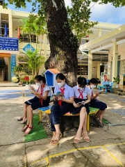 Trường Tiểu học Thái Phiên - xã Tam Đại tổ chức Hội thi “Trưng bày- giới thiệu sách” và hội thi “Vẽ tranh nón” với chủ đề Sách và con người Việt Nam !