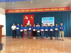 Đoàn xã Tam Đại tổ chức Lễ kết nạp đoàn viên mới, đợt II năm 2017