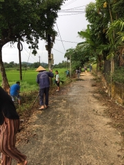 Đoàn xã Tam Đại tổ chức thực hiện xây dựng tuyến đường Sáng - Xanh - Sạch -Đẹop - Văn minh - An toàn