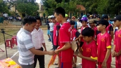 Đoàn xã Tam Thái tổ chức giải bóng chuyền Thiếu niên hè  năm 2017