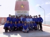 Đoàn công tác tại Cột cờ Huyện đảo Lý Sơn