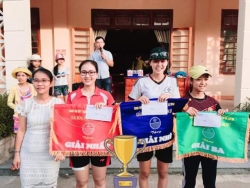 Đoàn xã Tam Đại tổ chức giải bóng chuyền nữ