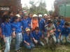 Sinh viên Đại học Quảng Nam giúp dân khắc phục hậu quả sau bão