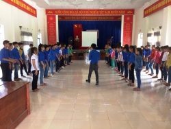 Đoàn xã Tam Vinh tổ chức tập huấn nghiệp vụ công tác Đoàn năm 2017