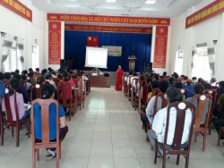 Đoàn xã Tam Vinh phối hợp UBND xã tổ chức  tuyên truyền pháp luật năm 2018