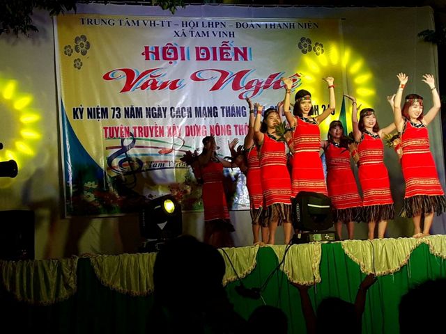 Đoàn xã Tam Vinh phối hợp tổ chức Hội diễn văn nghệ chào mừng Quốc khánh nước CHXHCN Việt Nam