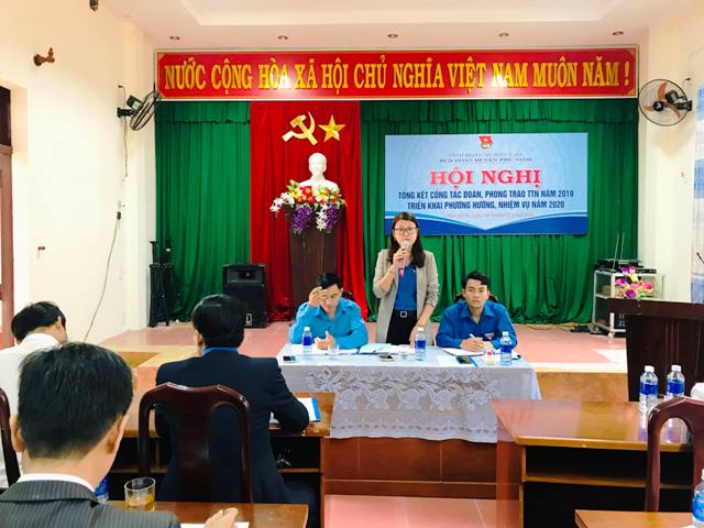 Huyện đoàn Phú Ninh tổ chức Hội nghị Tổng kết năm 2019, triển khai nhiệm vụ công tác Đoàn và phong trào thanh thiếu nhi năm 2020