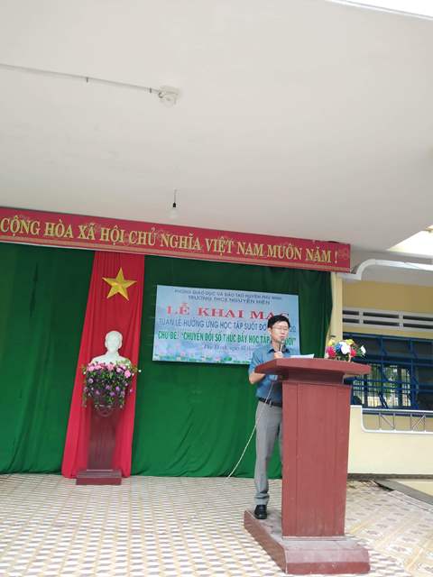 Trường THCS Nguyễn Hiền  tổ chức lễ khai mạc “Tuần lễ hưởng ứng học tập suốt đời” năm 2020