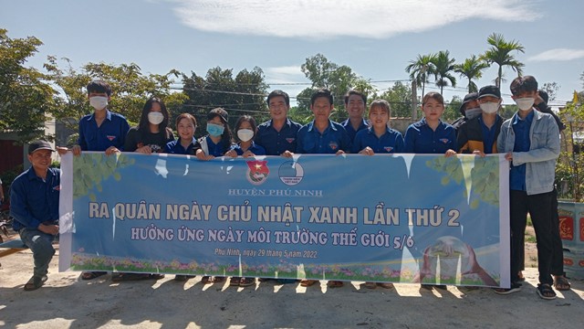 Tuổi trẻ Phú Ninh: Sôi nỗi, đồng loạt ra quân “Ngày Chủ nhật xanh” lần thứ 2 năm 2022 !